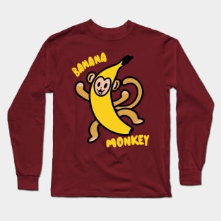 banana monkey Long Sleeve T-Shirt